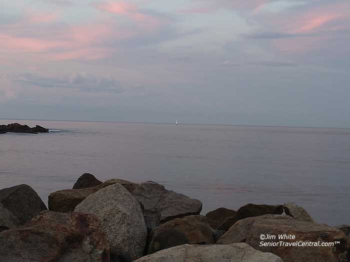 Oarweed Restaurant View at Sunset in September