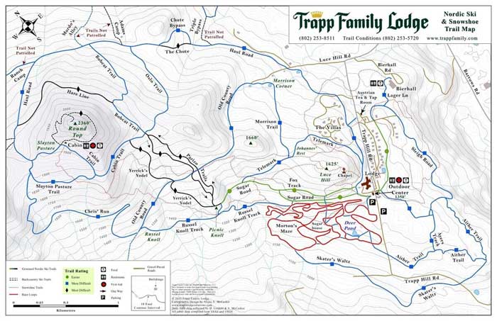 Trapp Family Lodge Trail Map