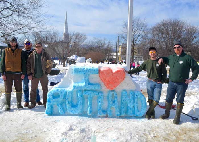 Rutland Winterfest Ice Sculpture